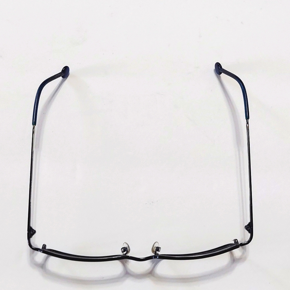 Titanium Rectangular Blue Frame L.A. Eyeworks Uni… - image 3